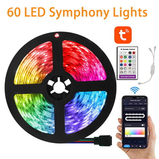 RGB LED Strip Lights with Remote & App Control – 16 Million Colors