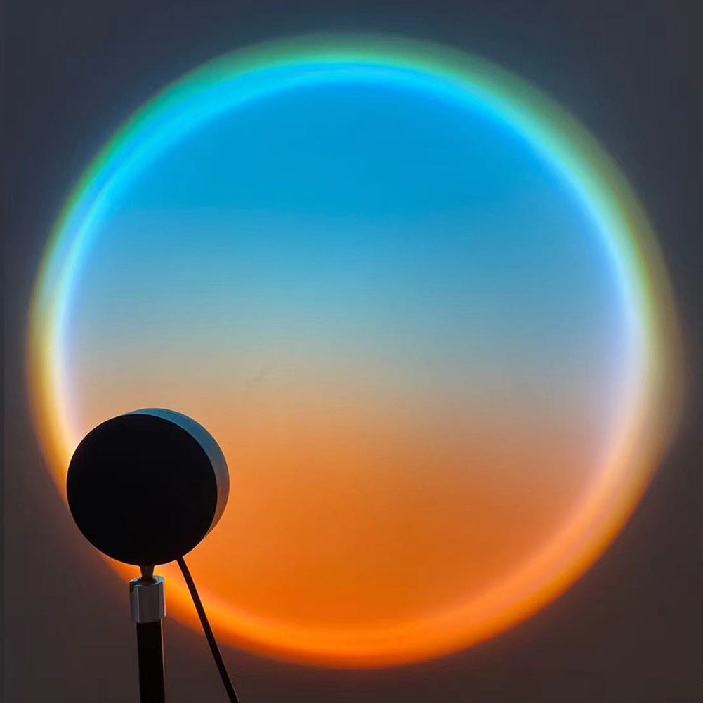 Sunset Projection Lamp – USB Powered LED Ambient Light for Room & Photography
