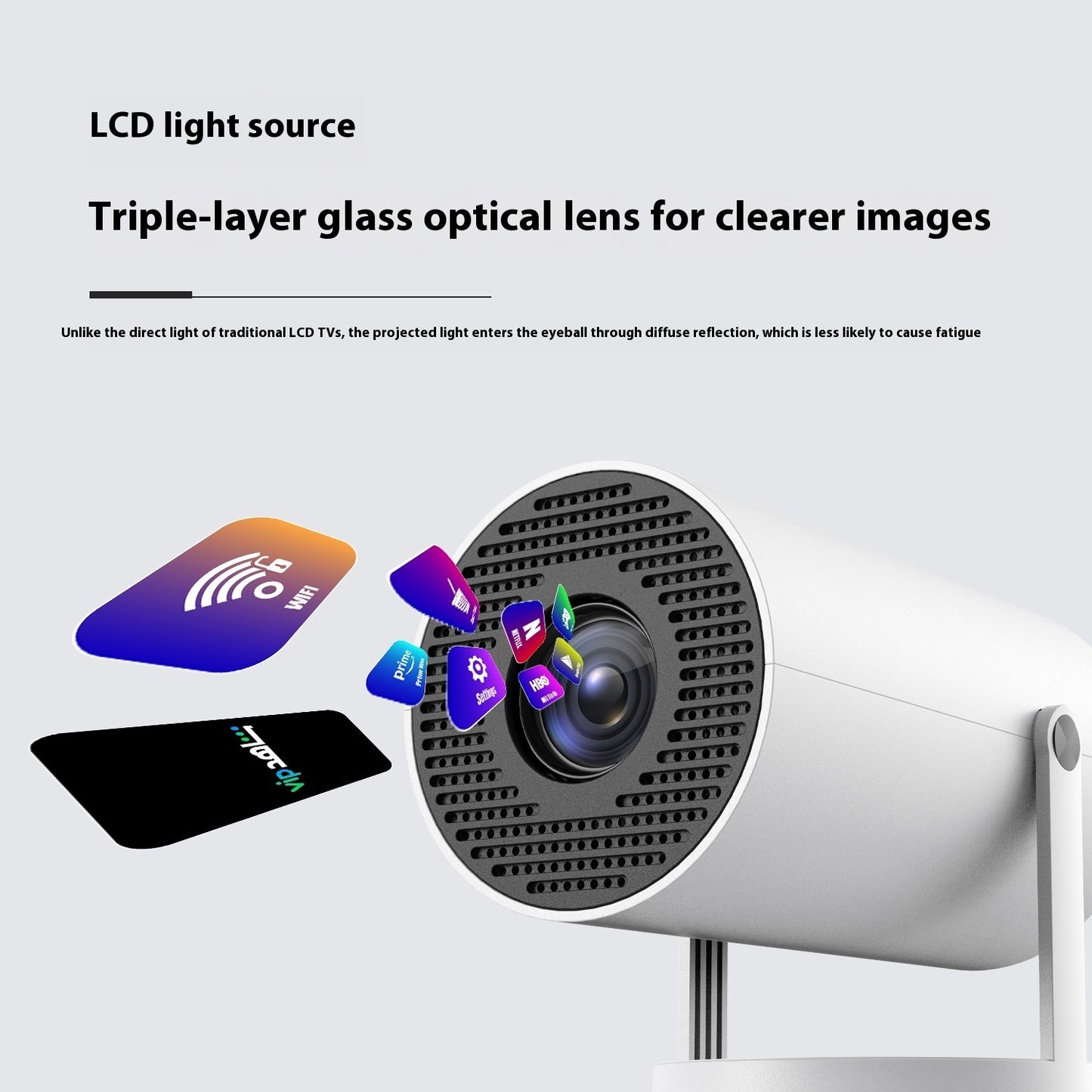 Portable Mini Projector for Movies and Gaming